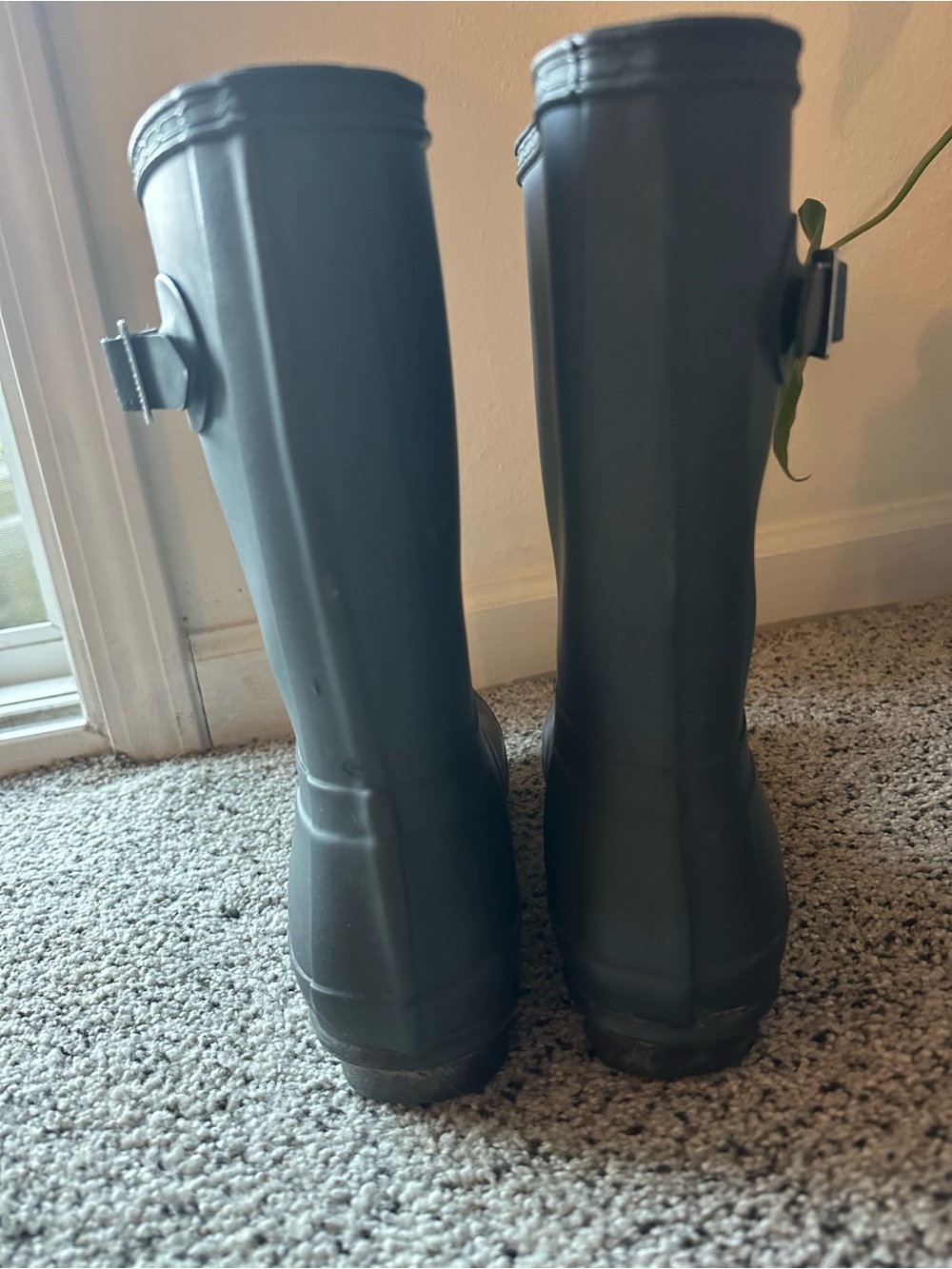 Hunter Original Women's Short Grey Rain Boots - Size 8 - Picture 3 of 3